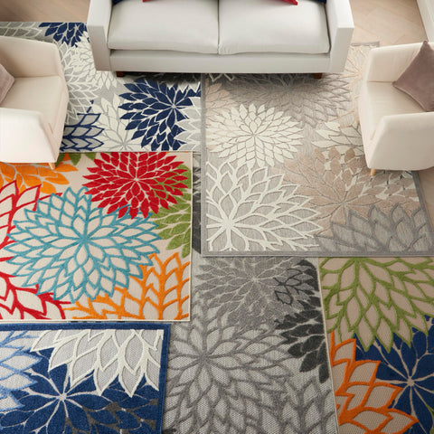 Nourison Aloha stain-resistant fibers help keep busy areas looking fresh