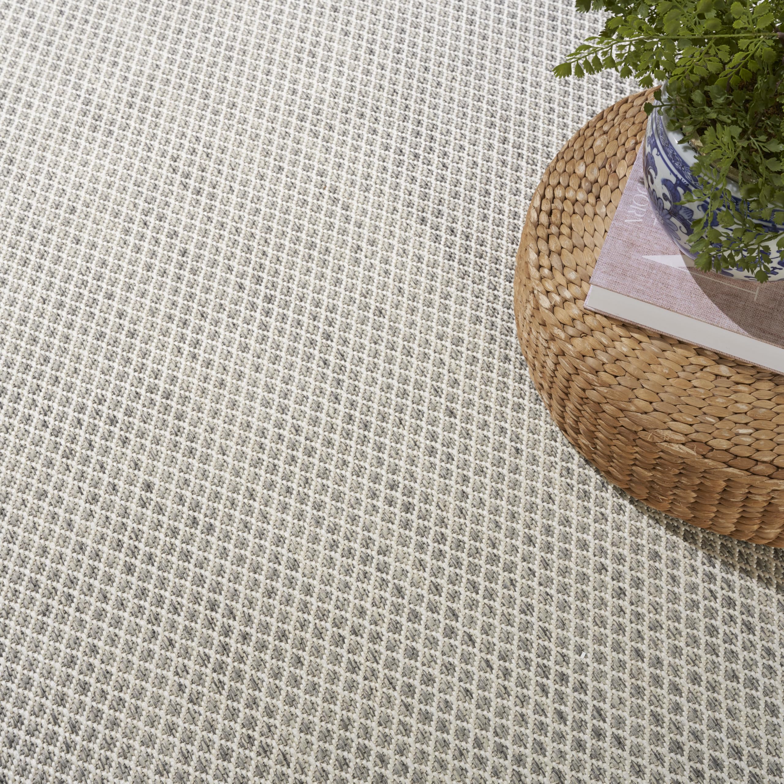Nourison Courtyard bedroom setup offers a soft, easy-care surface for daily life