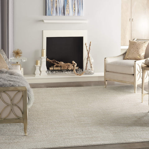 Nourison Essentials ivory beige 8x10 rug main-view highlights versatile indoor-outdoor use