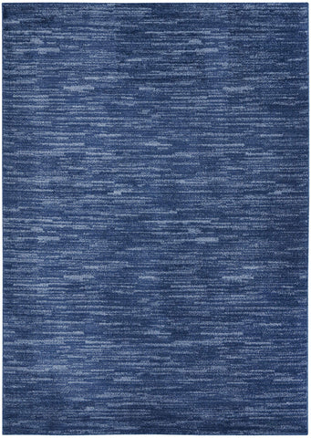 Nourison Essentials navy blue 5x8 rug living room ambience
