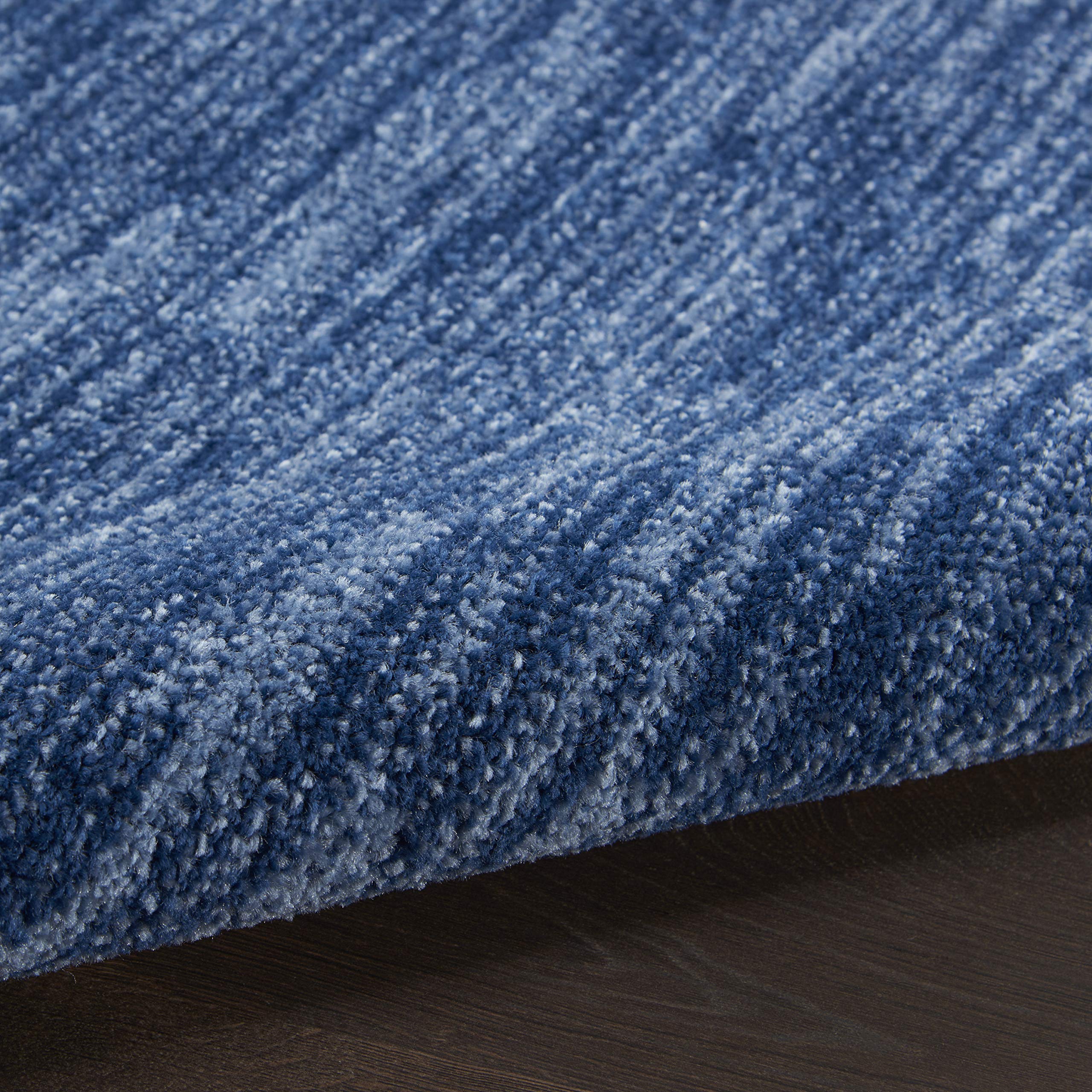 Nourison Essentials navy blue 5x8 rug soft texture underfoot