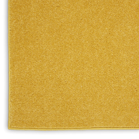 Nourison Essentials Yellow 2x6 runner serged edge construction lasts longer