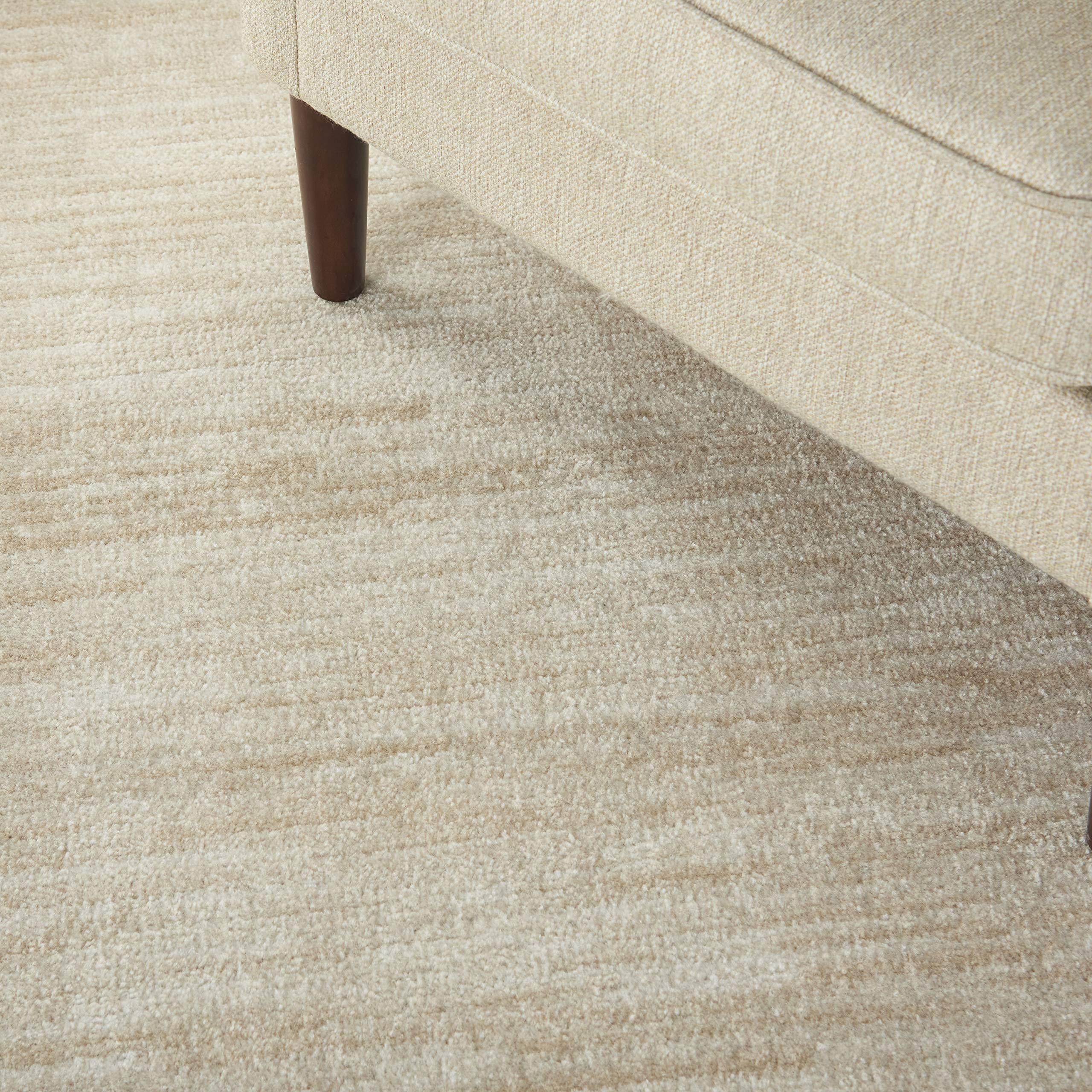 Nourison Home Essentials rug close-up weave showcases durability and soft texture.