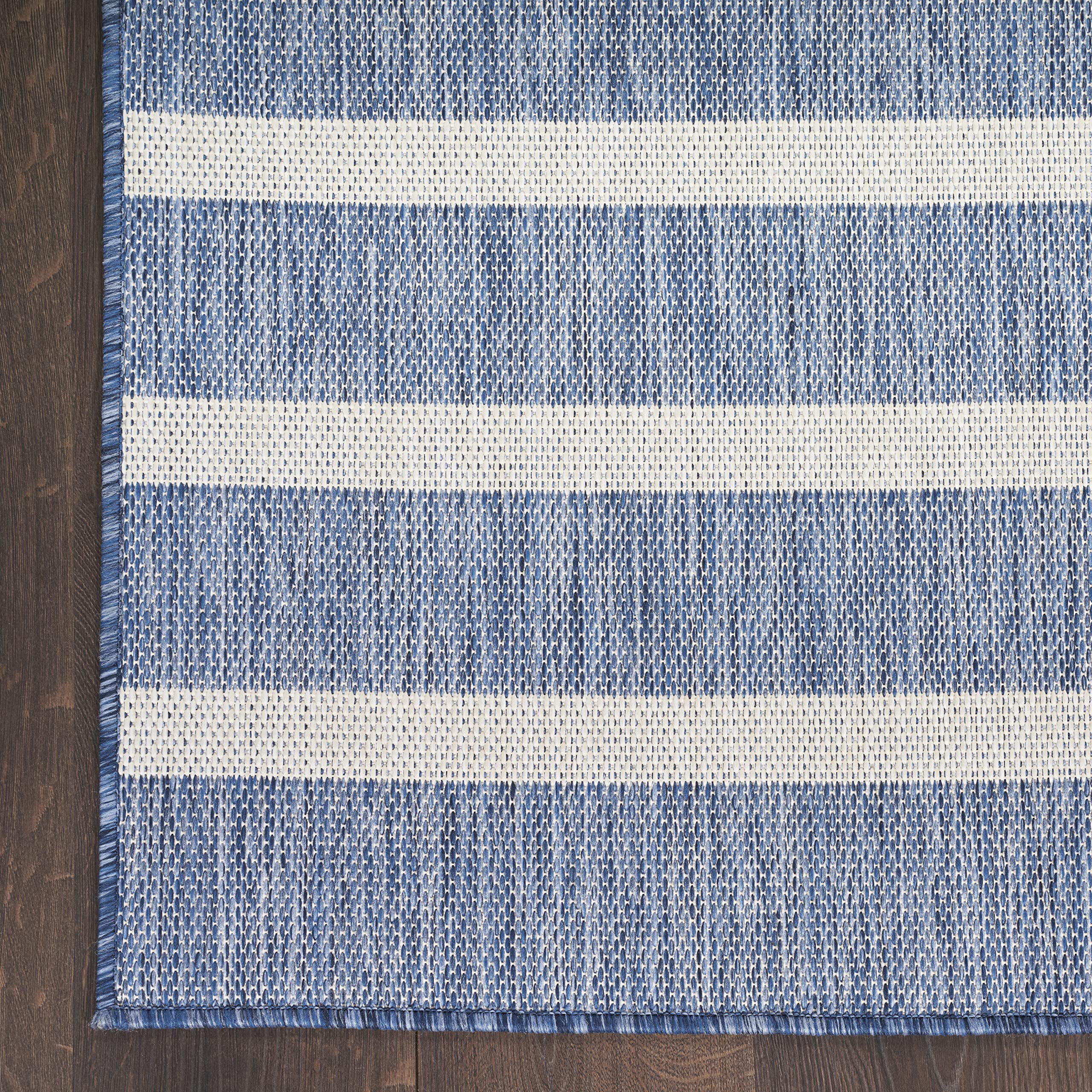 Nourison Positano navy ivory coastal charm for dining rooms.