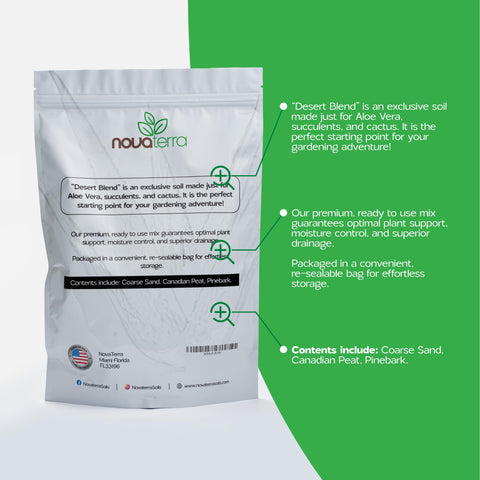 Nova-TERRA seedling soil supports early root growth and drainage.