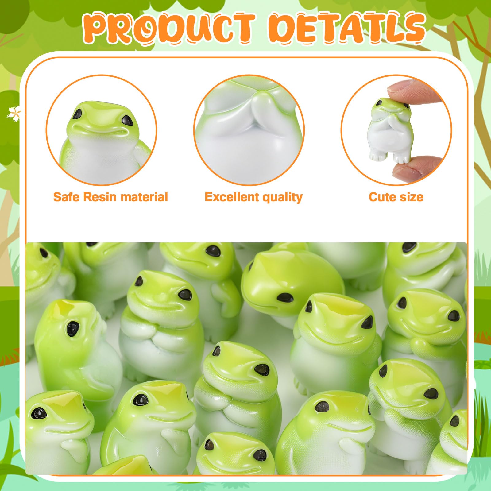 Novabright frog hugging chest creates cute desk or dollhouse accents.