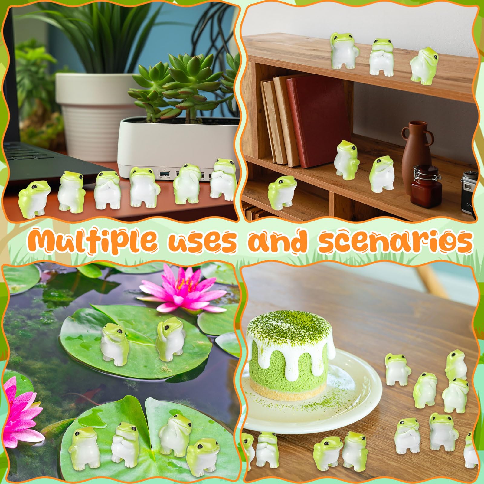 Novabright frog scratching itself pairs with prizes and party decor.