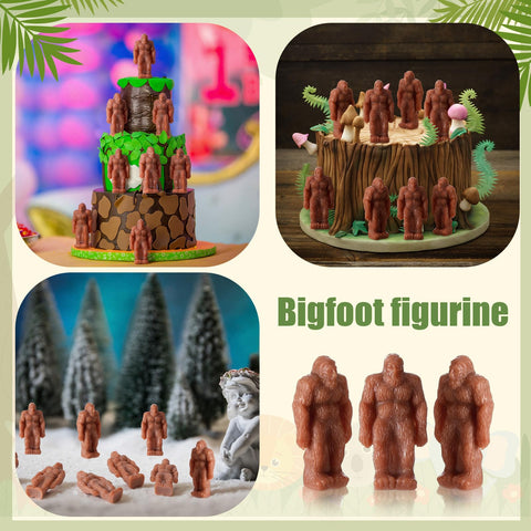 Novabright mini Sasquatch decorations for garden corners and shelves.