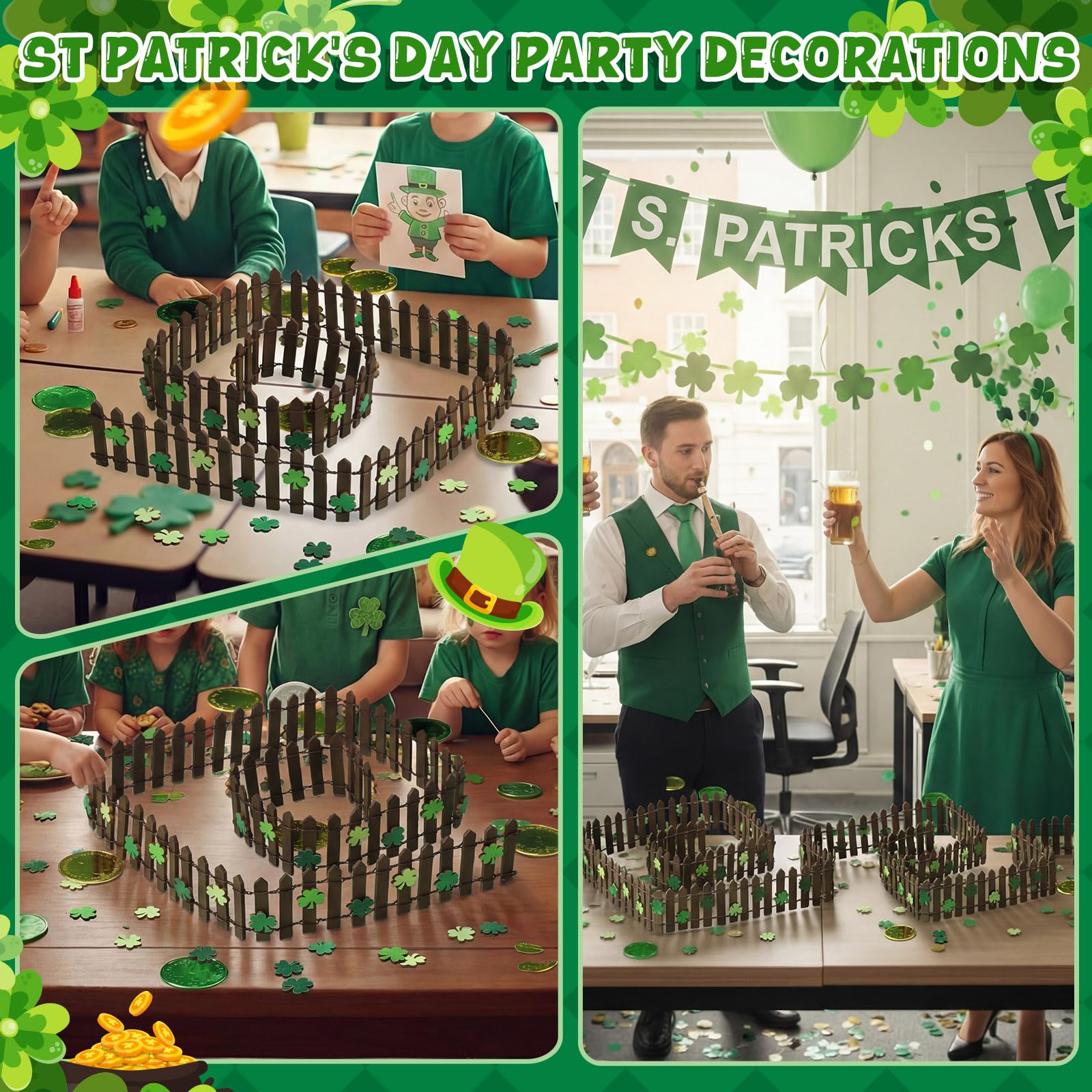 Novabright St Patrick's backdrop idea for vibrant celebrations
