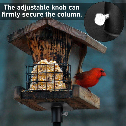 Novabright powder-coated black finish resists rust and weathering for long-lasting use.