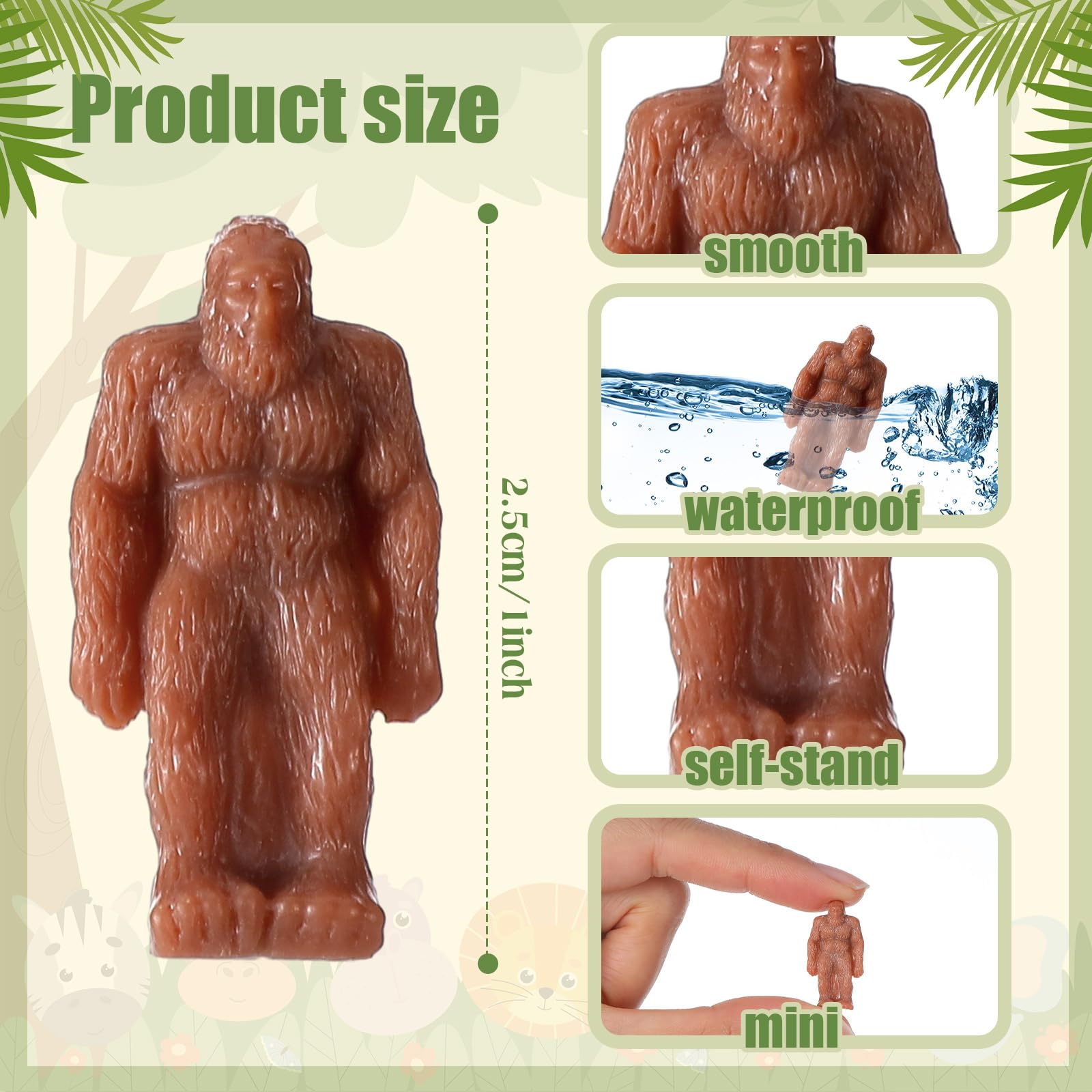Novabright resin Bigfoot figurine showcases durable indoor-outdoor display.