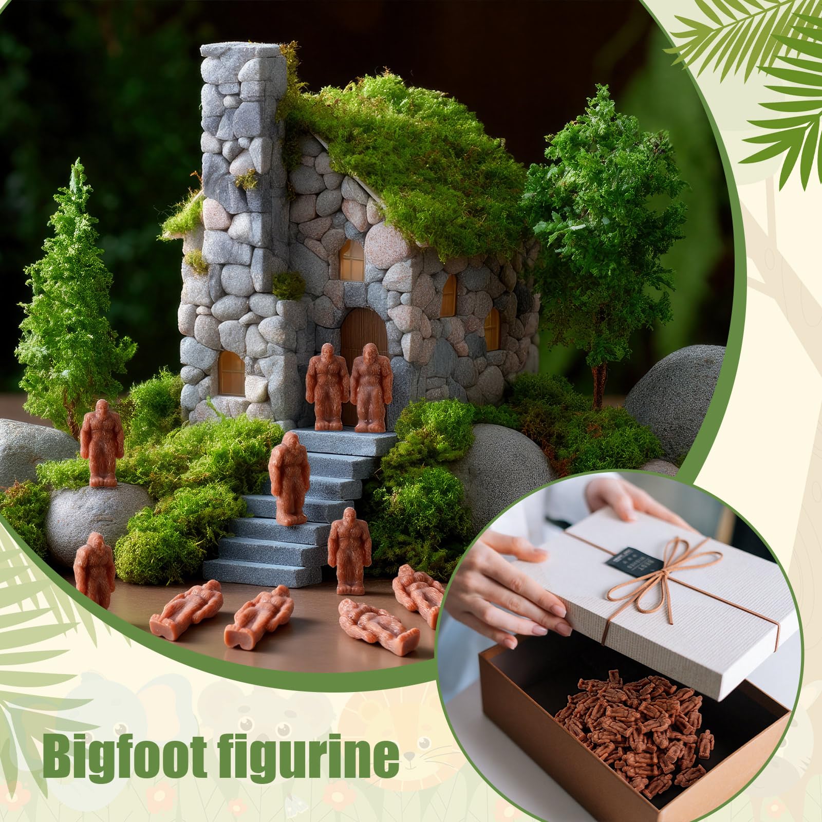 Novabright Sasquatch cake topper offers festive novelty for celebrations.