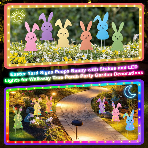 Novabright six signs form a coordinated Easter display.