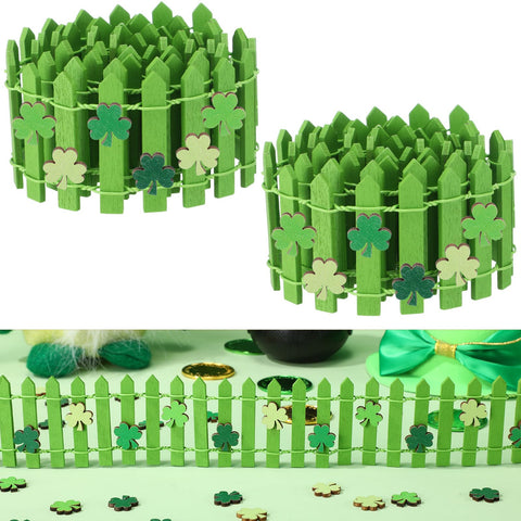 Novabright St Patrick's Day fence kit for yard decor and photo backdrop