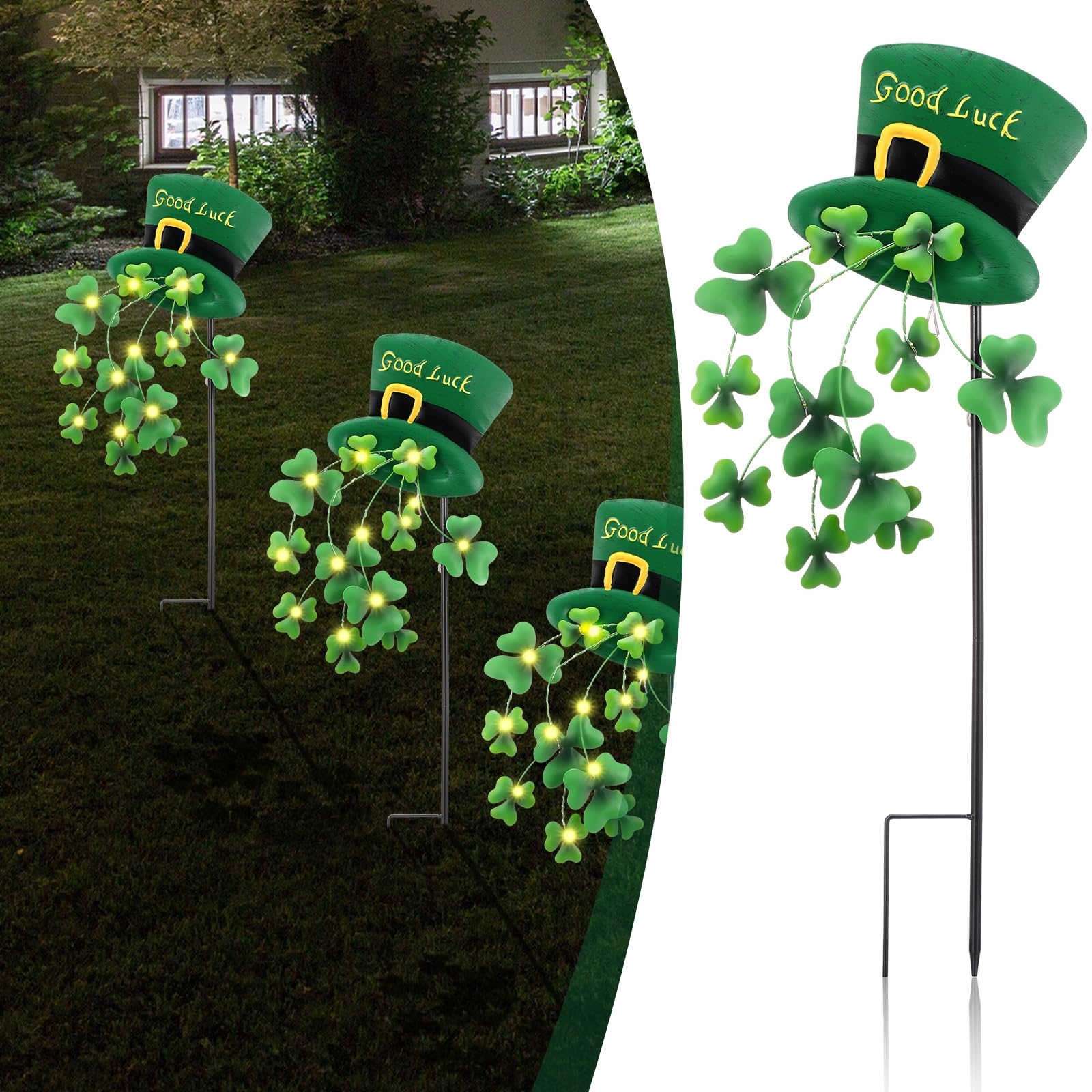 Novabright yard décor measures 12.2 by 24.41 by 1.97 inches
