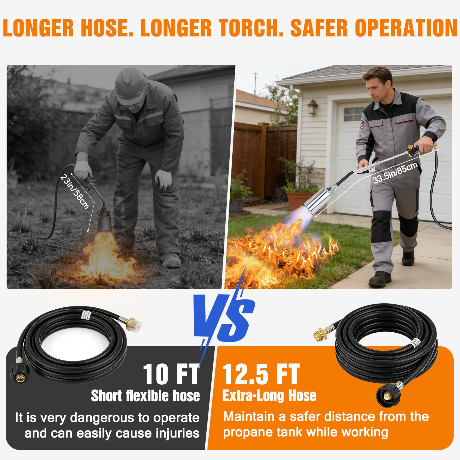 Novastry high-heat torch reaching up to 3600°F for efficient work.