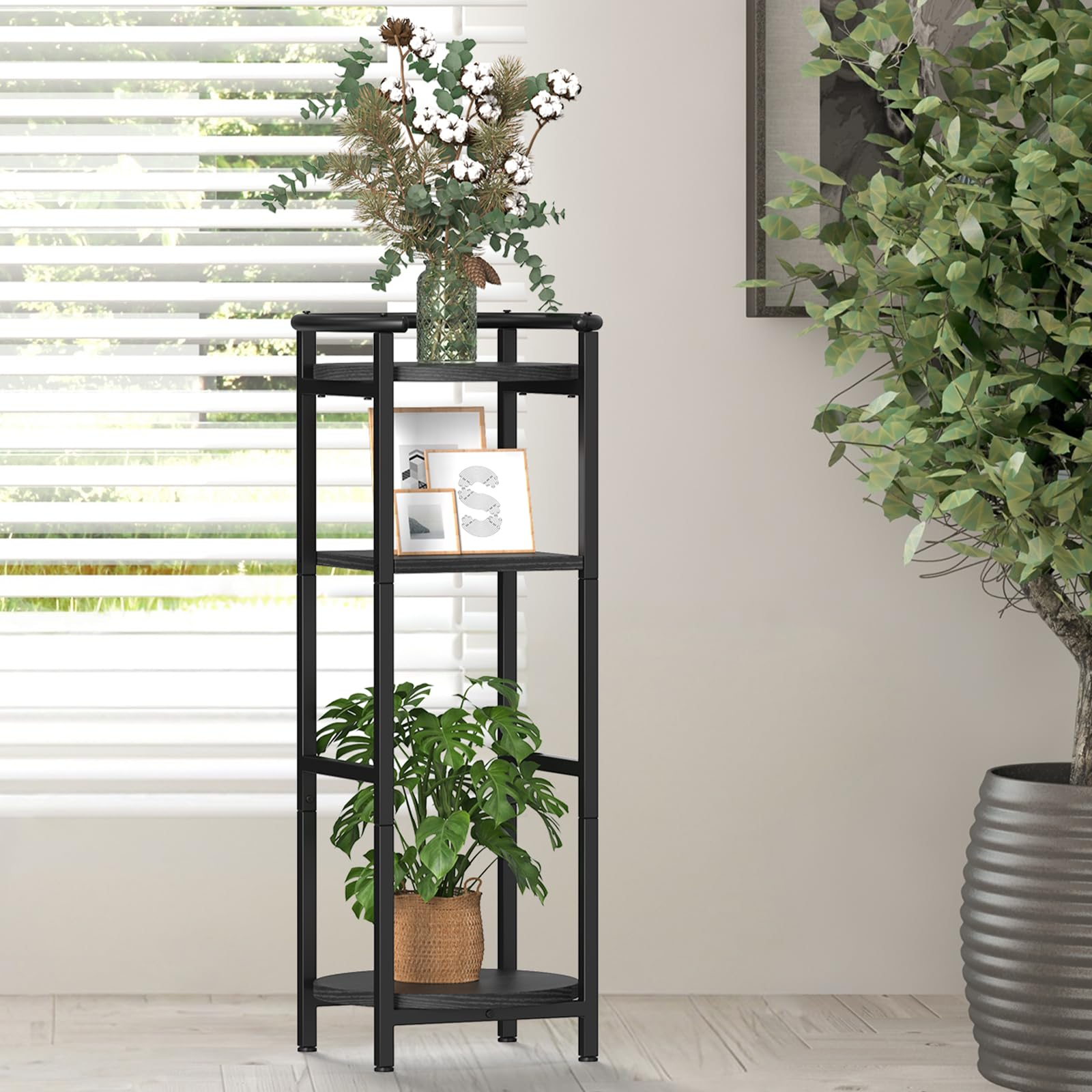NOVIMANGO assembly-ready stand image illustrating quick setup in minutes.