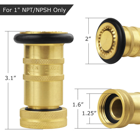 NOVINO brass stem nozzle shows corrosion resistance and long-lasting performance
