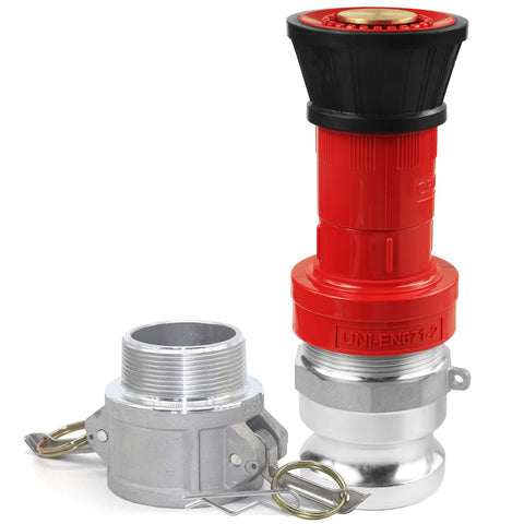 NOVINO adjustable spray control close-up highlights fog and straight stream tuning.