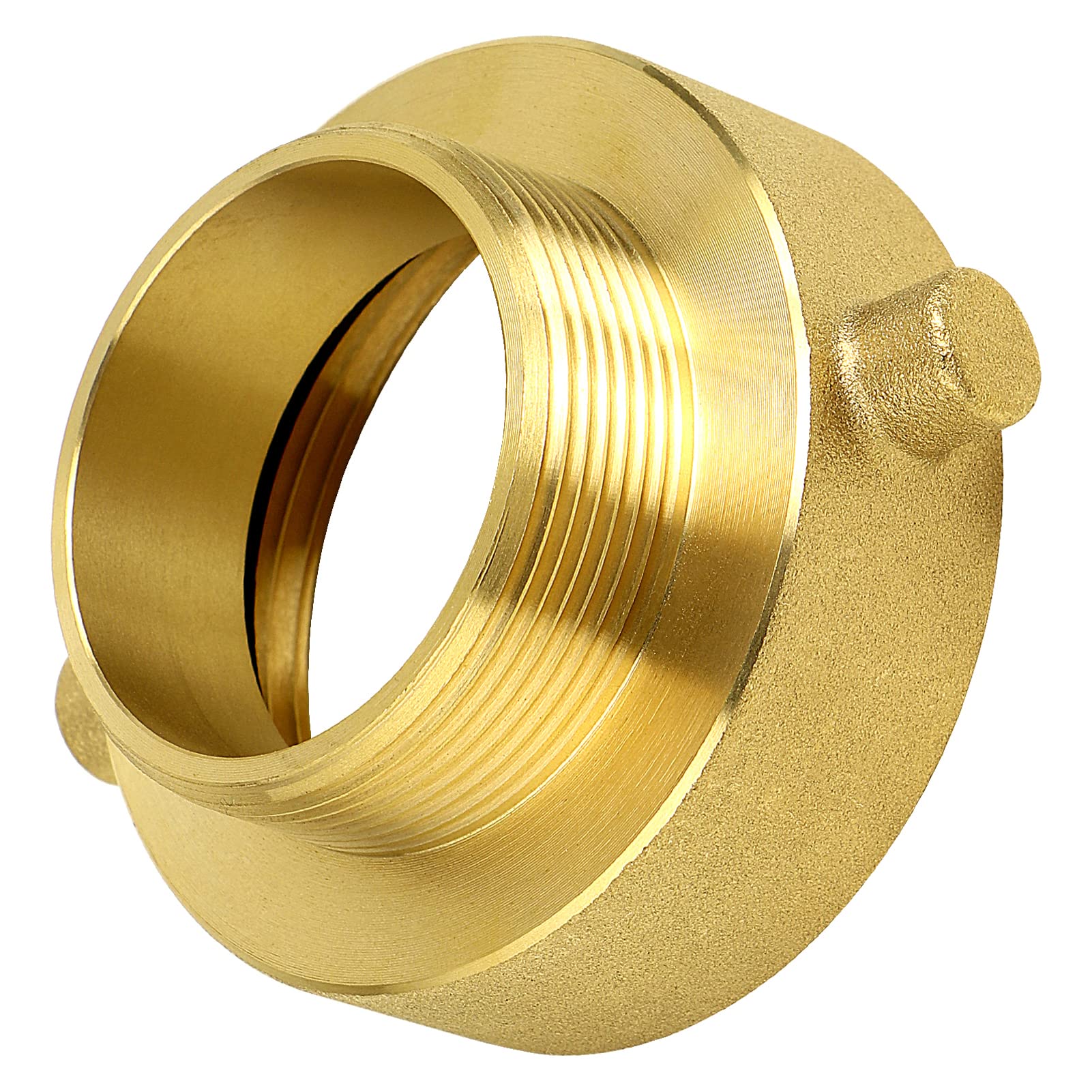 NOVINO brass hydrant adapter with 2-inch NPT male for sturdy hose fittings