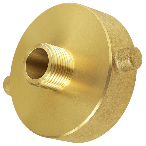 NOVINO hydrant-to-garden hose connection demonstrates secure, leak-free setup.