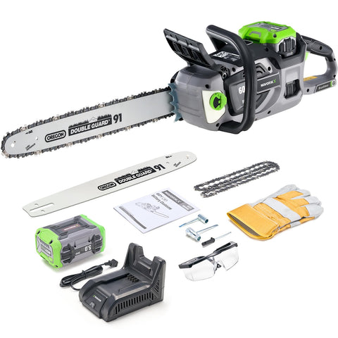 NovorikX 60V brushless motor delivers powerful, smooth cuts on heavy wood