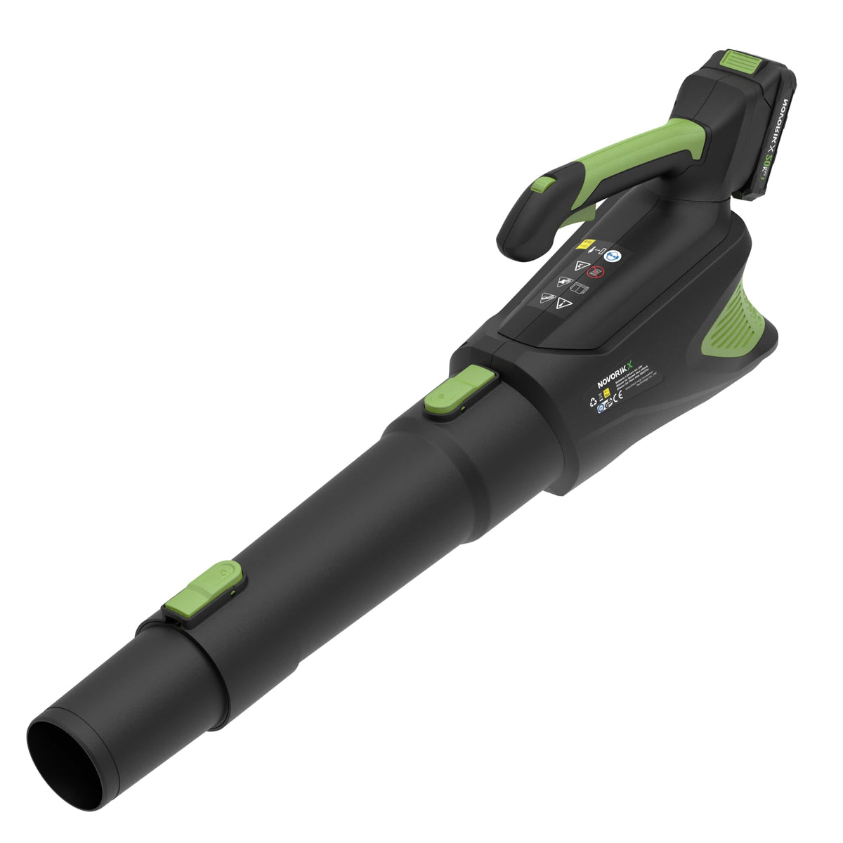 NovorikX leaf blower body with ergonomic design for easy handheld use