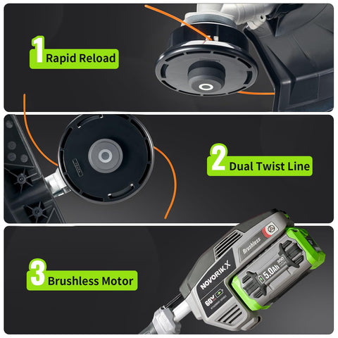 NovorikX lightweight 15 lb design supports easy trimming