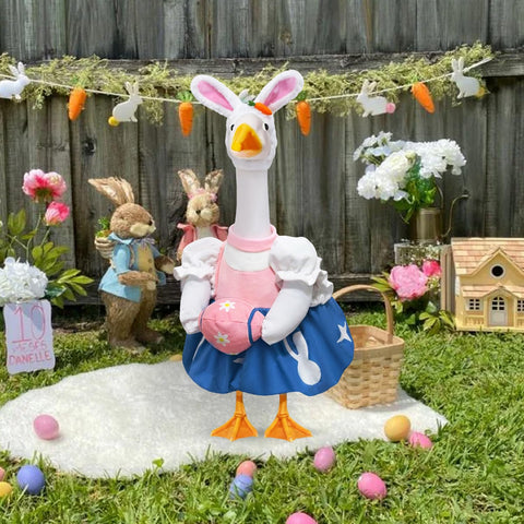 NovousGoo bunny ears accessory completes the Easter goose costume