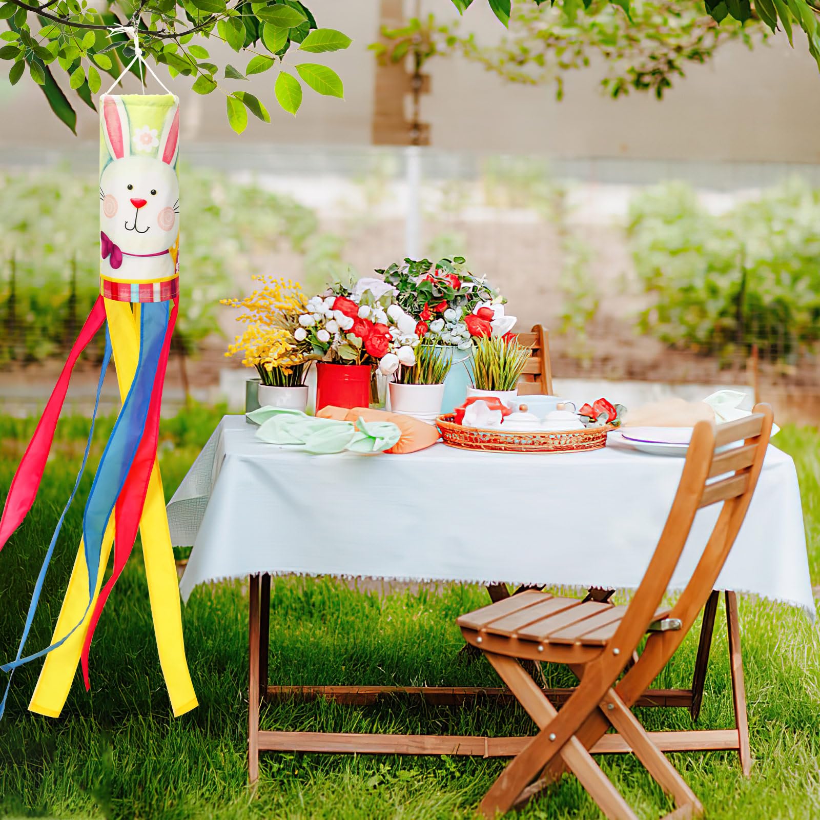 NOVWANG 40-inch colorful ribbons brighten porches and patios