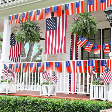 NOVWANG flag banner used in bars or venues for patriotism.
