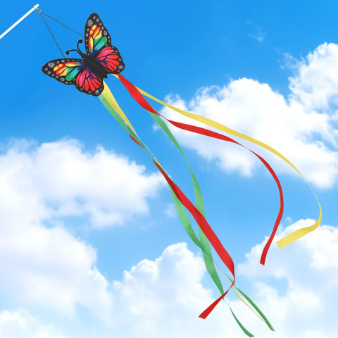 NOVWANG butterfly windsock 40-inch outdoor adds color and motion to yard and patio.