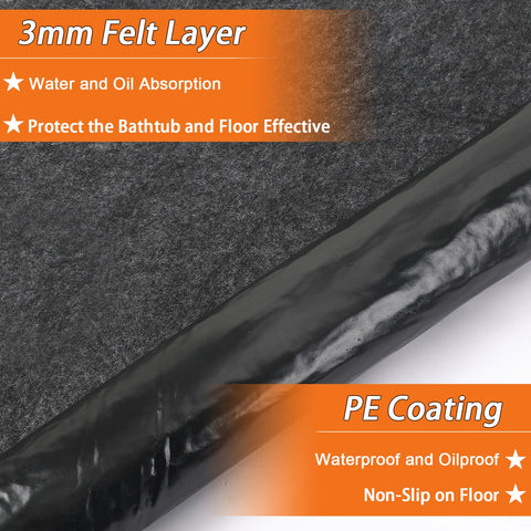 NOVWANG mat features slip-proof backing for safer steps after bathing