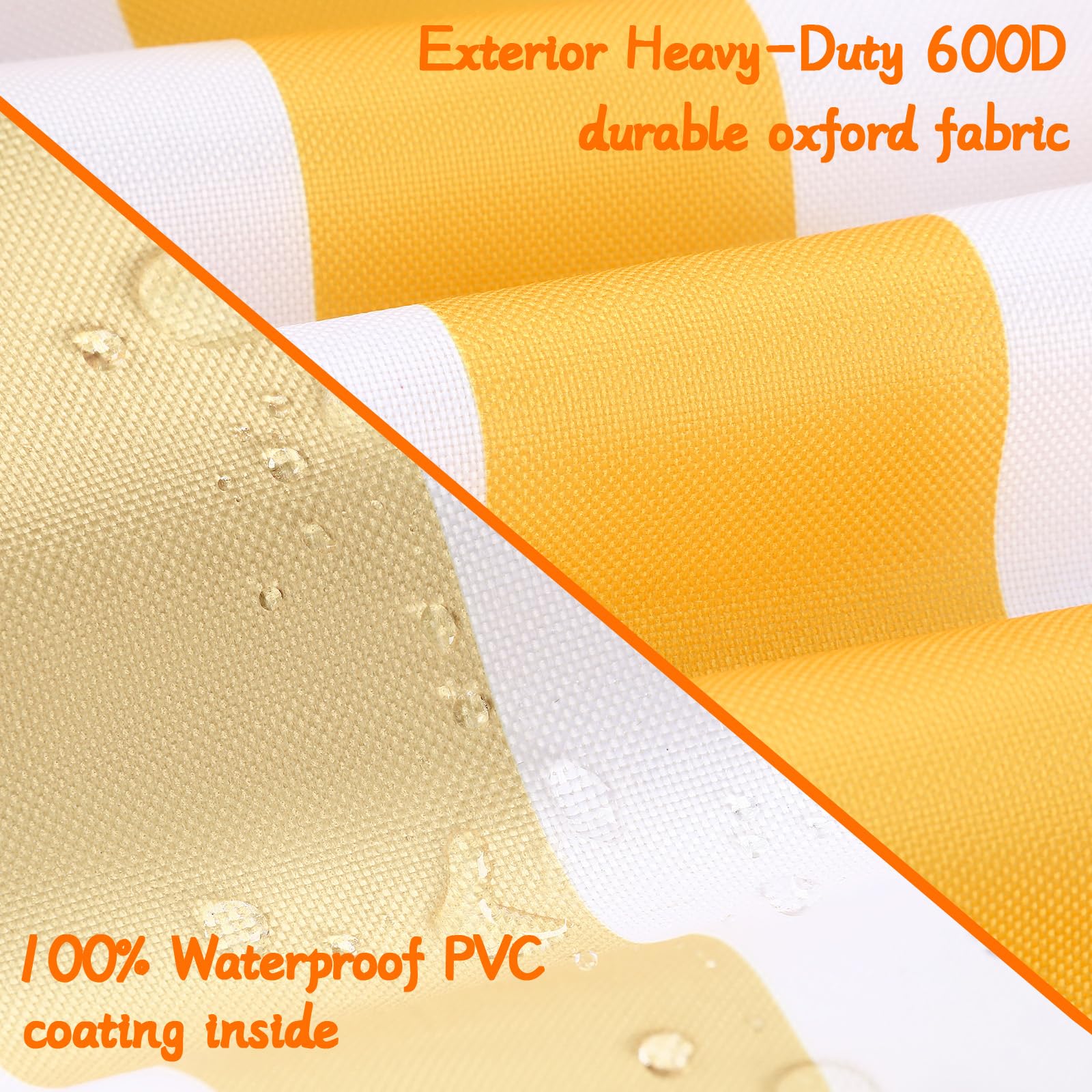 NOVWANG 600D Oxford fabric offers durability against daily use and elements