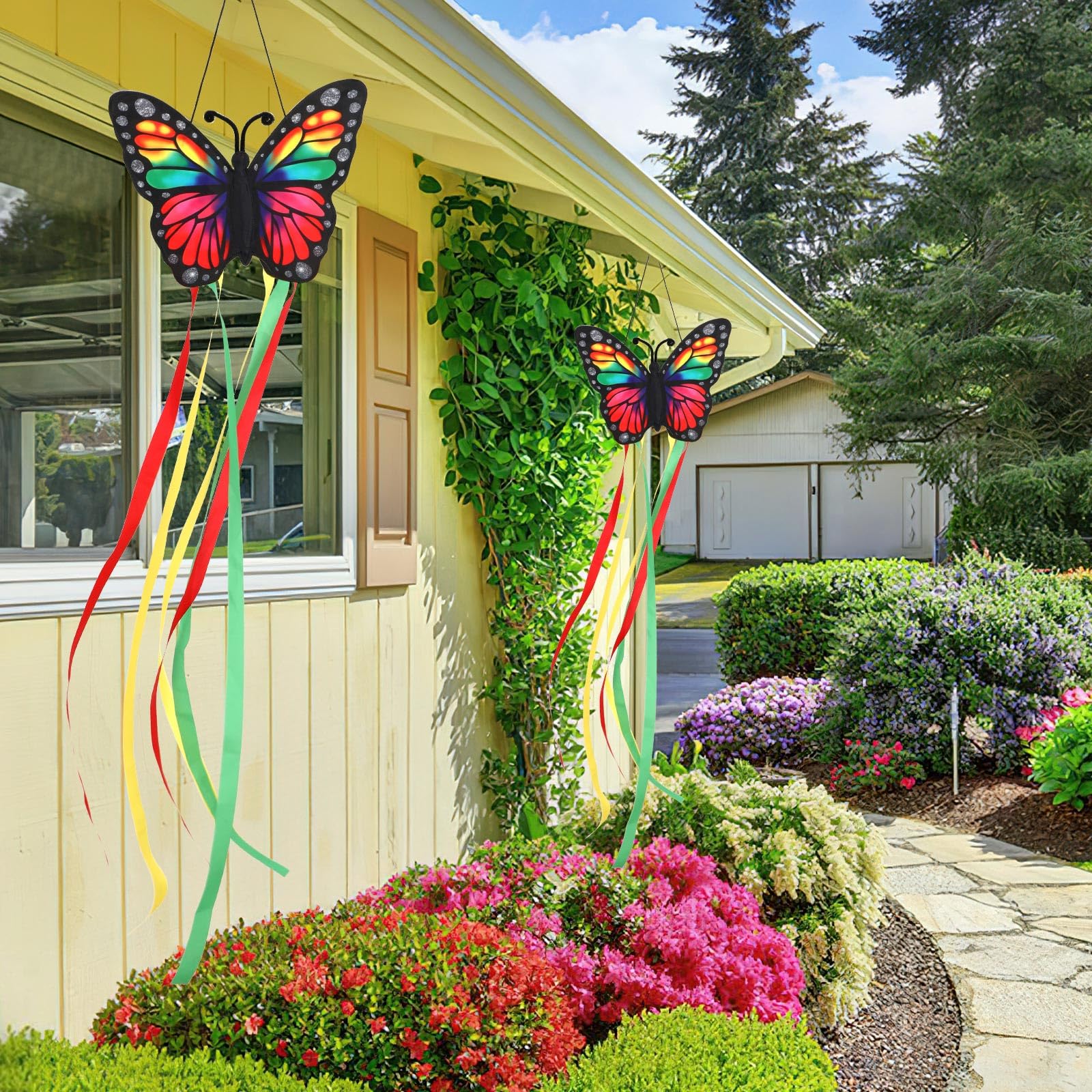 NOVWANG windsock rotates freely in breeze for dynamic outdoor visuals.