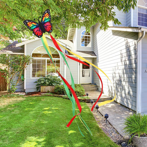 NOVWANG yard butterfly windsock decor suits porch, garden, or boat.