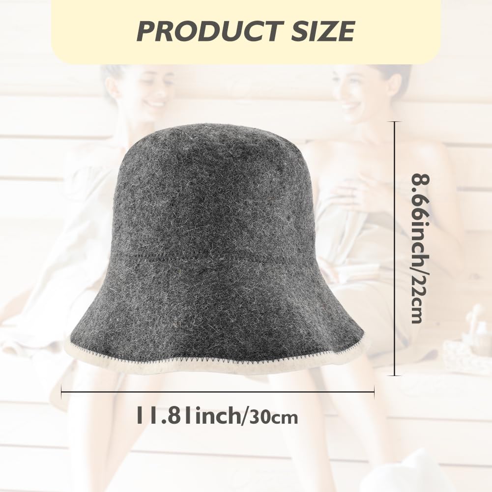 NOWHYX sauna hat shields the head from heat with protective fit.