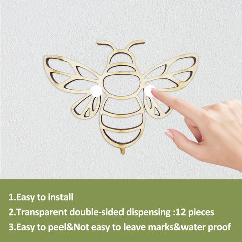 Noxozoqm golden finish bees reflect light for a subtle glow on living room walls