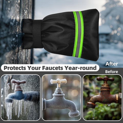 NPYXBR all-season faucet protection cover for outdoor taps