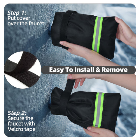 NPYXBR reusable two-pack faucet covers for seasonal protection