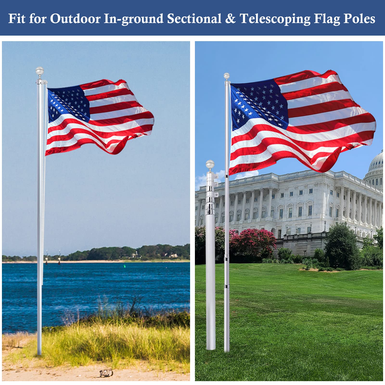 NQ compatible with 1.6–2 inch poles for quick upgrades.