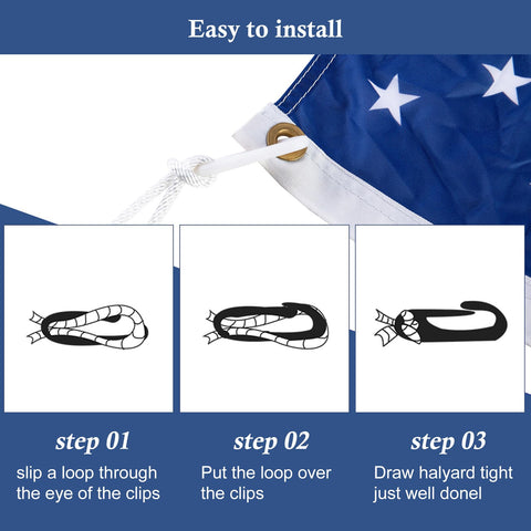 NQ flag clip used to attach curtains for versatile indoor use.