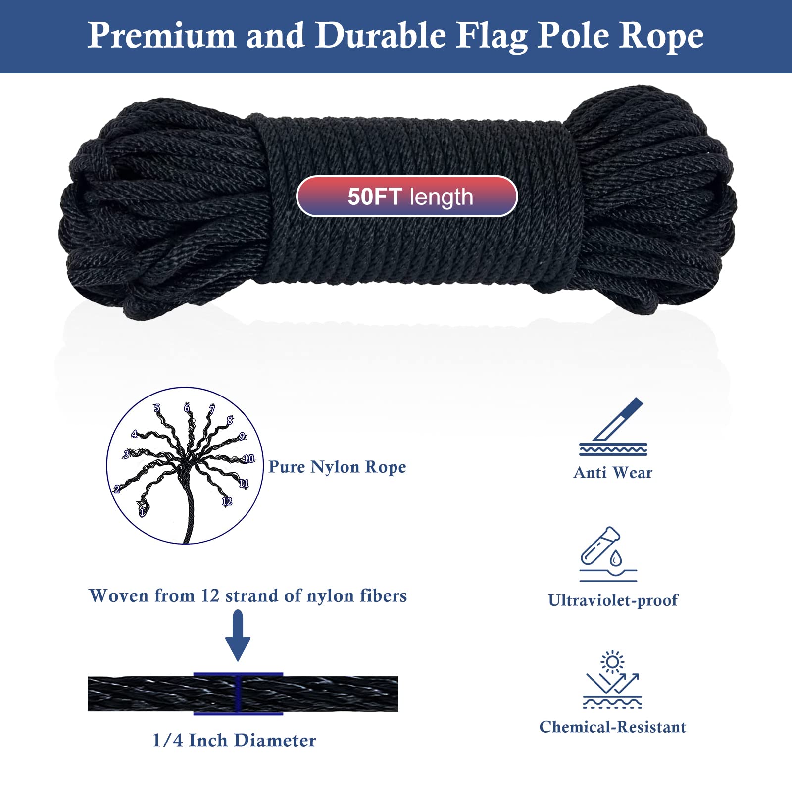 NQ dual flag display with four clips enabling two flags simultaneously.