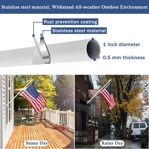 NQ rotating flag ring enables smooth display and minimizes tangling.