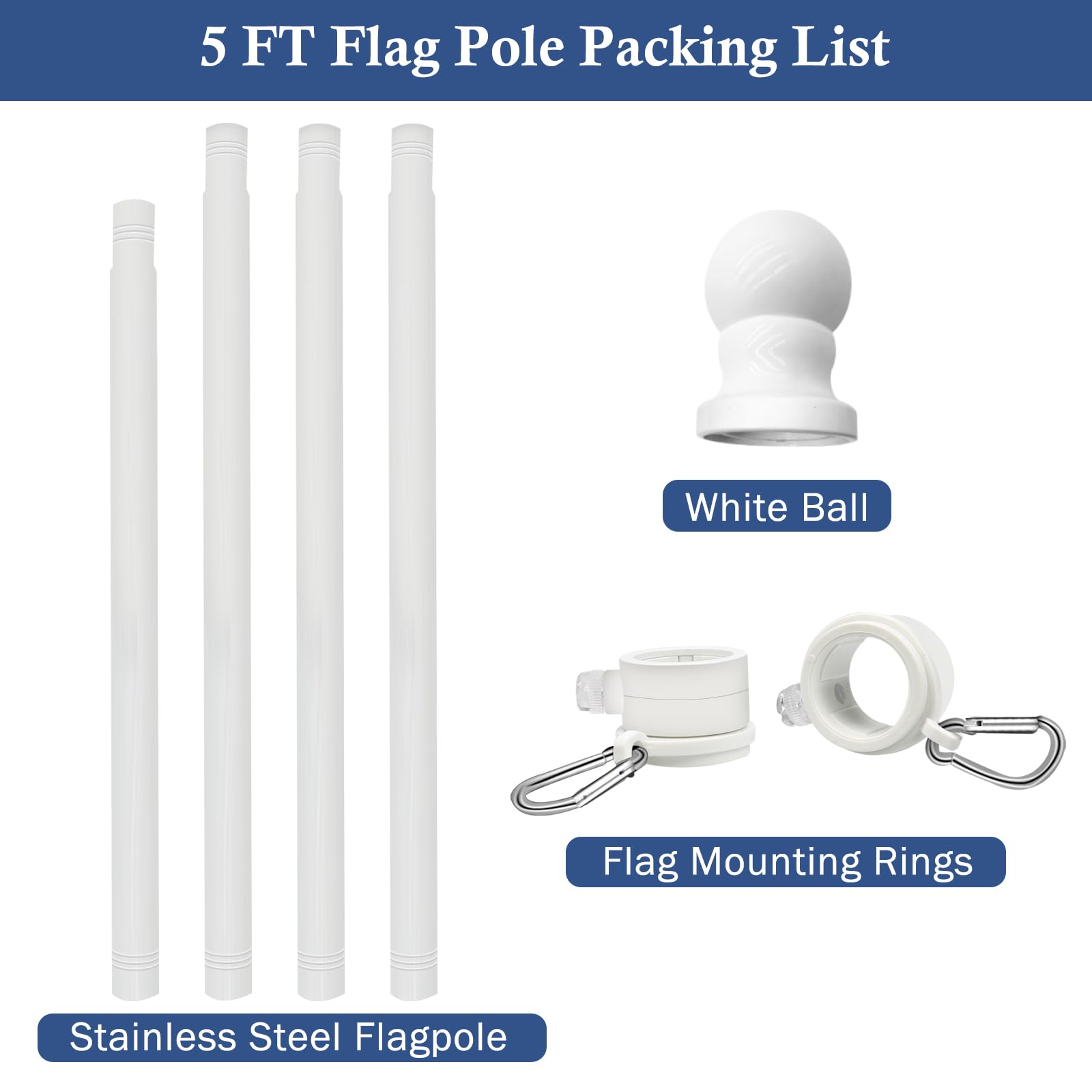NQ pole easily removes for storage when not in use.