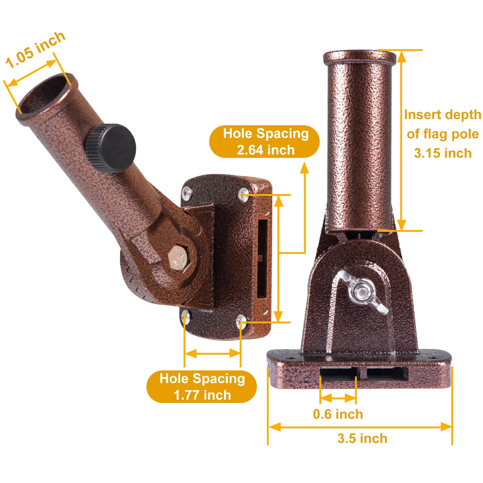 NQ complete hardware-included screws and anchors for quick installation.