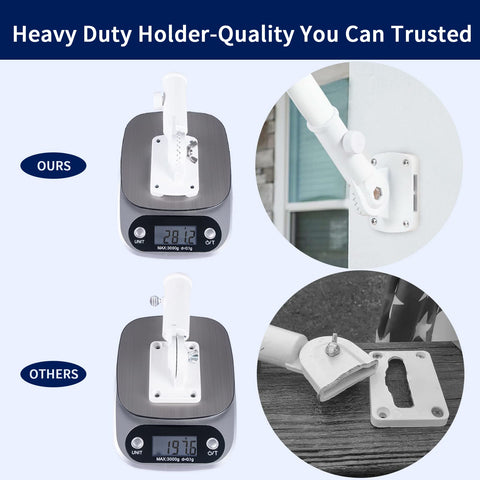 NQ flag pole holder color options include white, black, silver, brown.