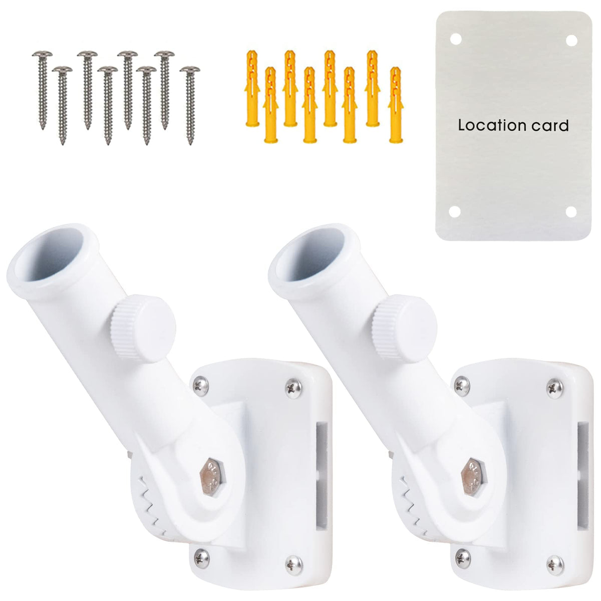 NQ flag pole holder with multi-angle display for flexible flag positioning.
