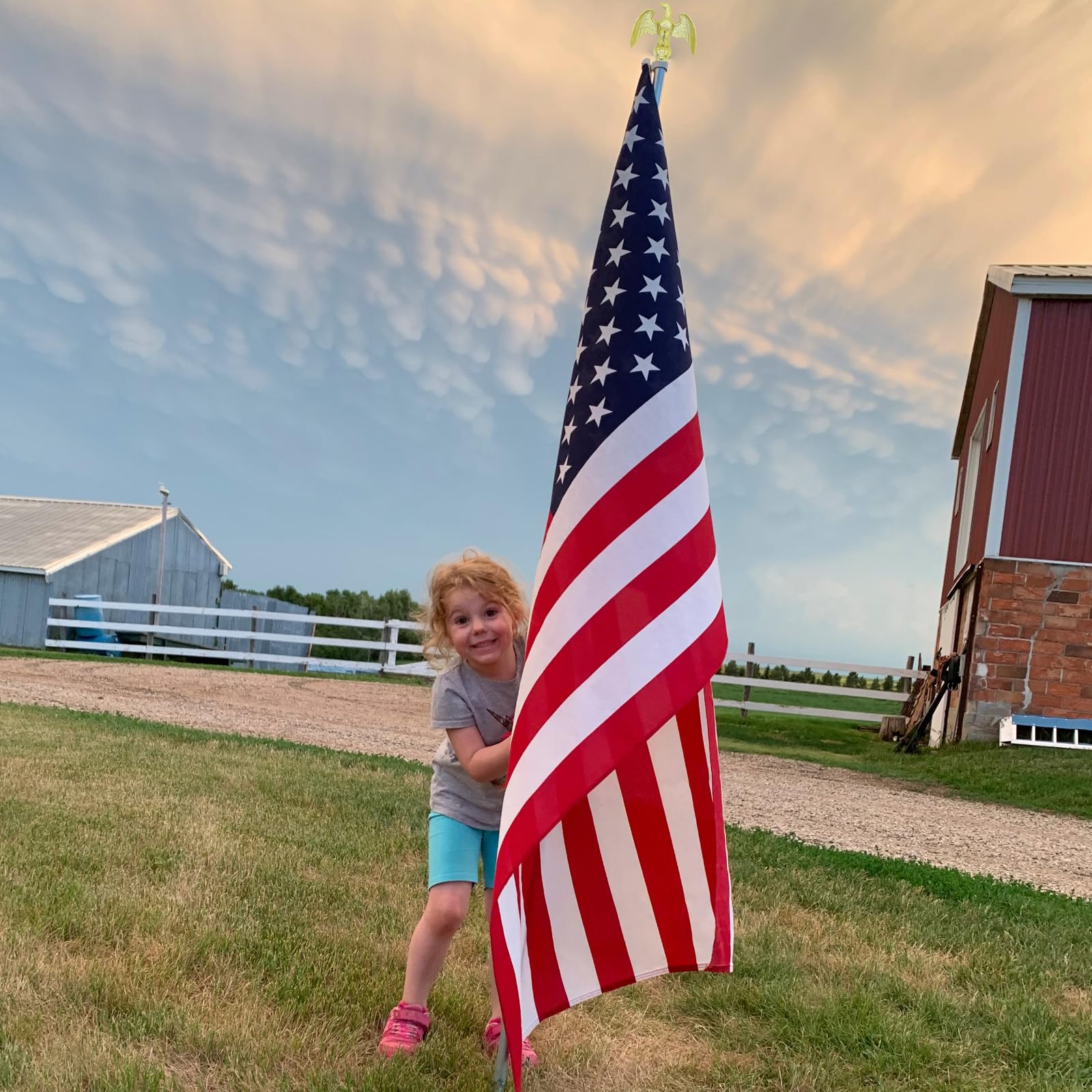 NQ flag pole on truck and boat showcases versatile outdoor use.
