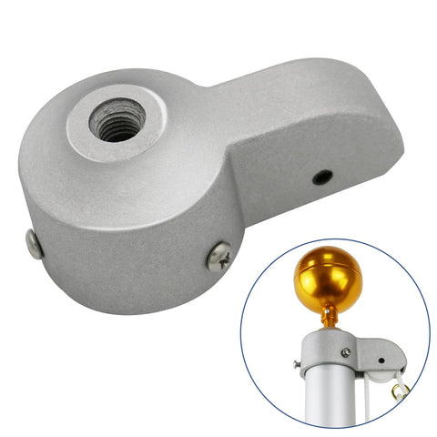 NQ flag pole truck with nylon pulley for easy flag raising.